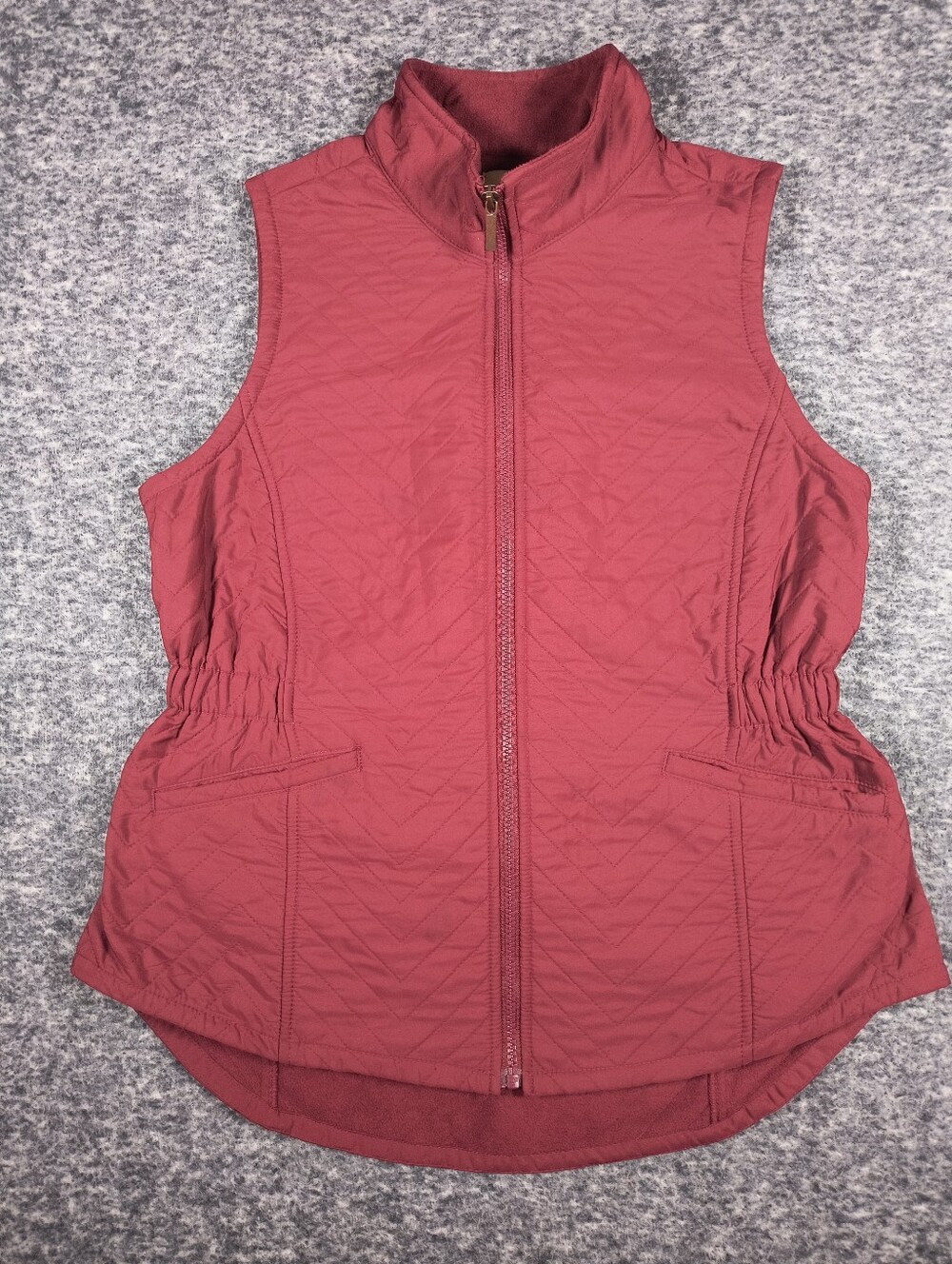 🔥BOGO Free🔥 Blue Mountain maroon quilted vest, women's small